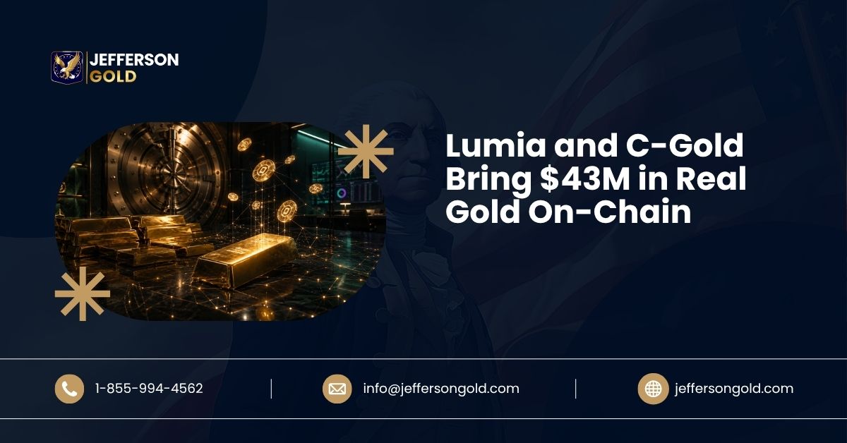 Lumia and C Gold Bring $43M in Real Gold On Chain