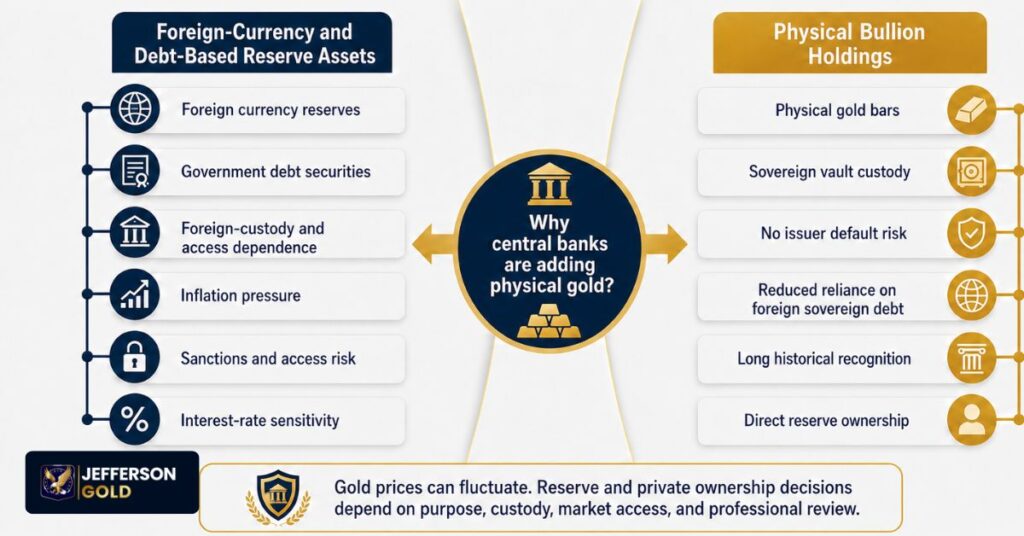  Central Banks, Fiat Reserves, and Physical Gold Accumulation.