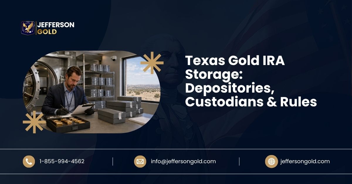 Texas gold IRA storage depositories custodians rules
