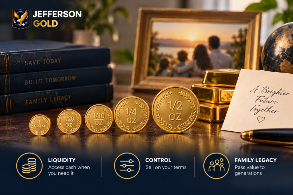 Why Fractional Gold Makes Sense Liquidity, Control, and Family Legacy