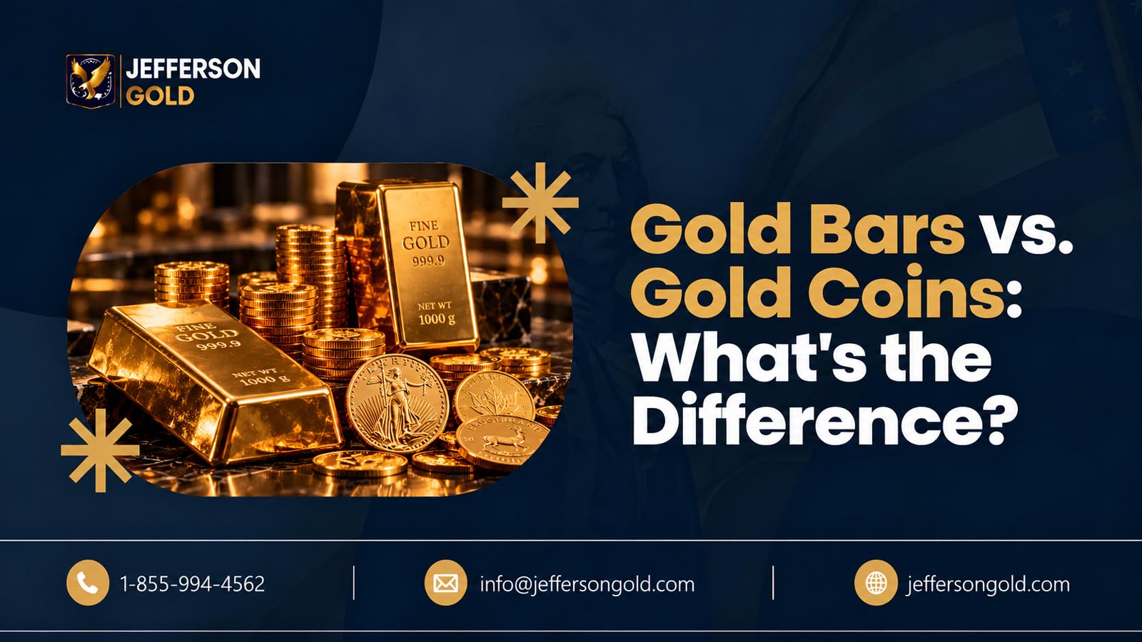 Gold Bars vs. Gold Coins Banner